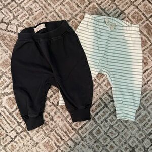 Pehr Harem Pant/French Terry Jogger 0-3M, like new